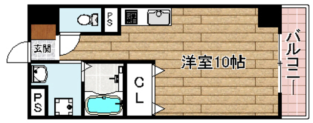 高槻市大畑町のマンションの間取り