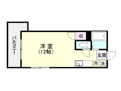 鹿児島市平之町のマンションの間取り