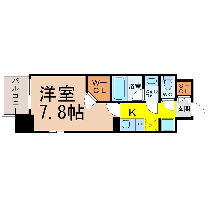 名古屋市東区泉のマンションの間取り