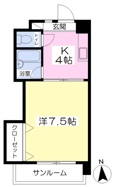 松山市松前町のマンションの間取り