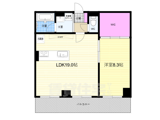 グランゼロ新町の間取り