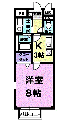 フレ－シュ西春の間取り