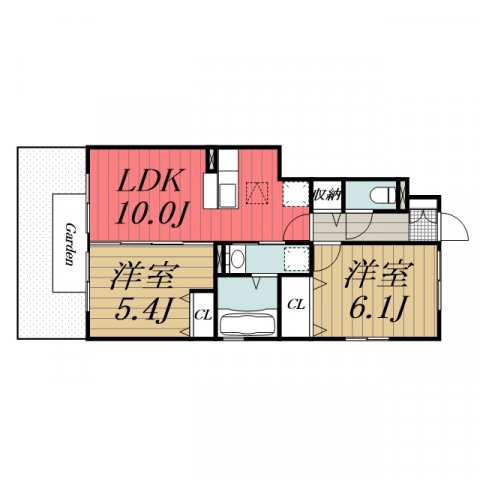 佐倉市鏑木町のアパートの間取り