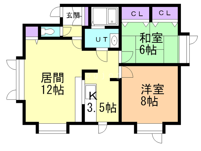 ツインハイツＡ棟の間取り