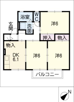 ドミ ル栄の間取り