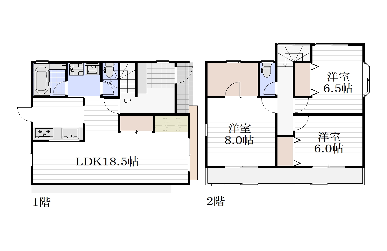 【｜TsHouse下豊岡｜初期費用大家さんの負担あり♪の間取り】