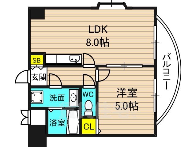 サンメゾン玉川の間取り