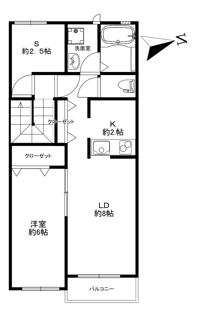 BRICKS本山A棟の間取り写真