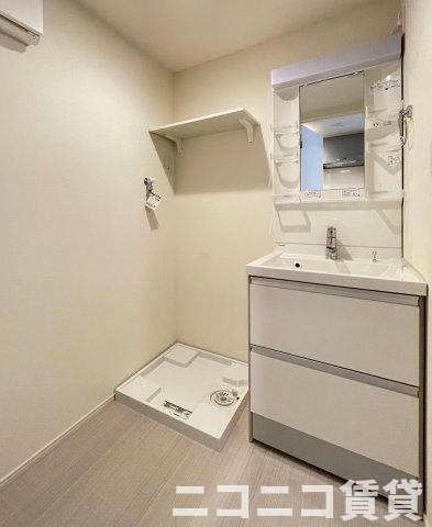 洗面設備　モデルルームの為、現状を優先致します。