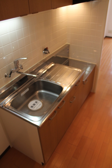 キッチン　２口ガスシステムキッチン据え置きタイプ♪