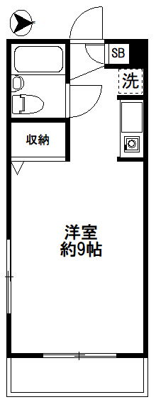 西武新宿線 沼袋駅 徒歩10分 3階建 築34年の間取り写真