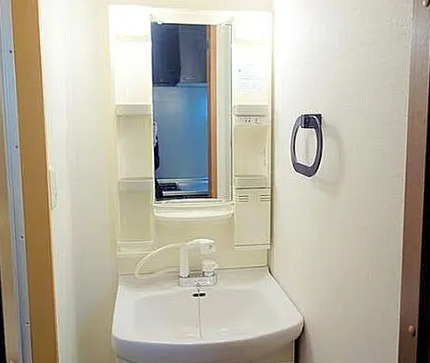 洗面設備　別部屋の写真を使用しております。