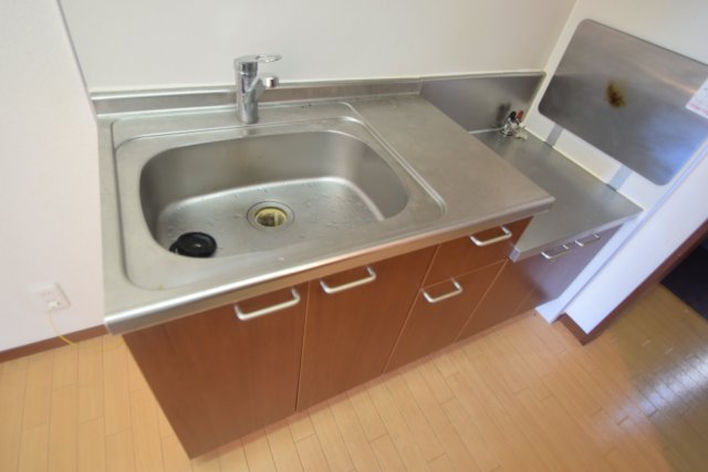 キッチン　2口ガスコンロ設置可能です。