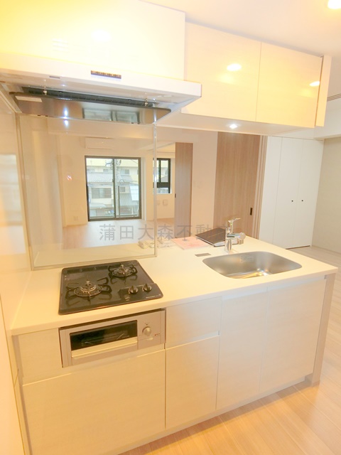 キッチン　2口ガスグリル付システムキッチン