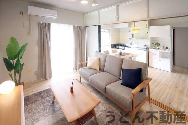 居室・リビング　うどん県のお部屋探しはうどん不動産へ うどんちゃんとLINE