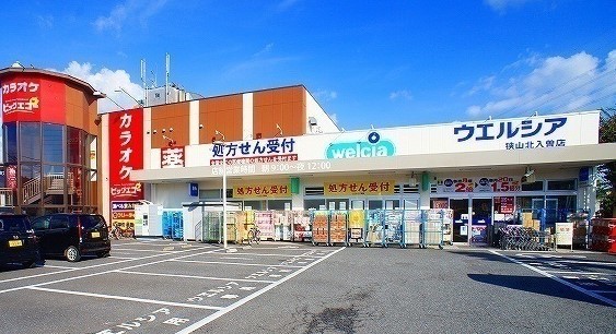ドラックストア　ウエルシア狭山北入曽店（ドラッグストア）まで350m