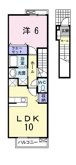 クレメントBの間取り写真