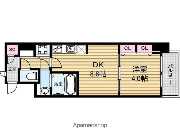 スプランディッド淀屋橋DUEの間取り写真