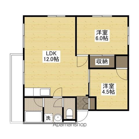 広島高速交通アストラムライン 古市駅 徒歩13分 4階建 築44年の間取り写真