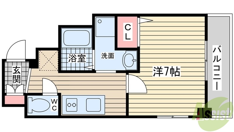 ロイスグラン神戸下沢通の間取り写真