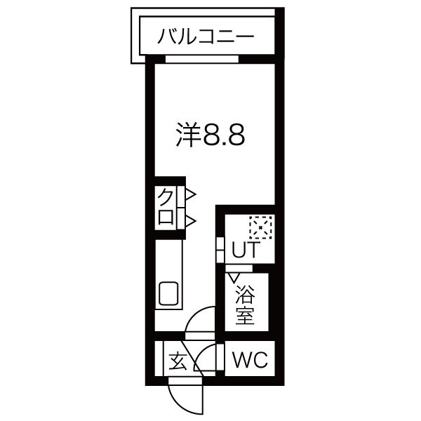 フォレスト月寒東の間取り写真