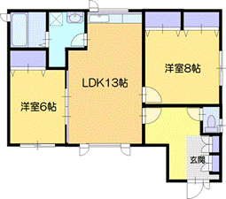 東光町36-6貸家の間取り写真