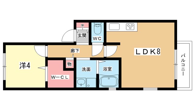 阪急宝塚線 曽根駅 徒歩10分 2階建 築25年の間取り写真