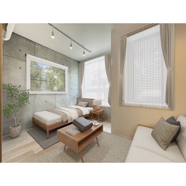 居室・リビング　家具・調度品等はＣＧ加工です。実際の賃貸住居には含まれません