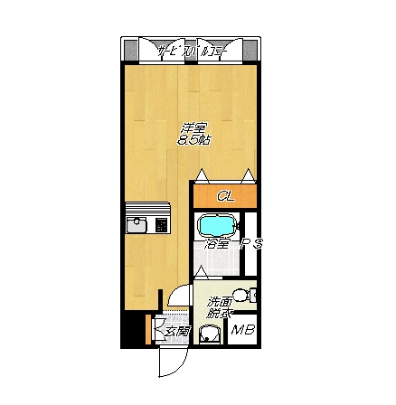 大東市住道のマンションの間取り