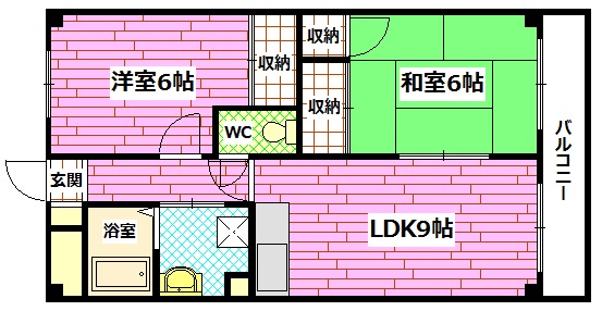 安芸郡海田町栄町のマンションの間取り