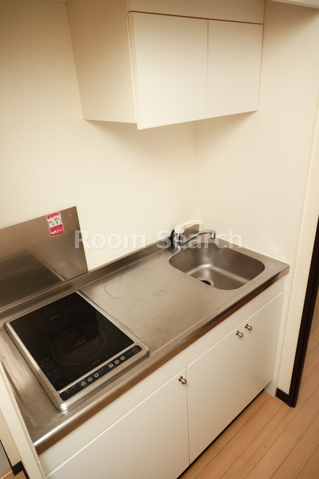 キッチン　2口コンロ、キッチン収納
