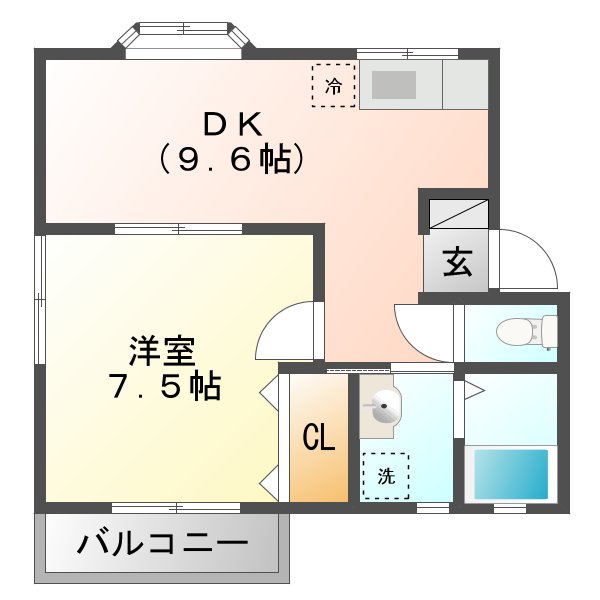 スバルハイツIIの間取り