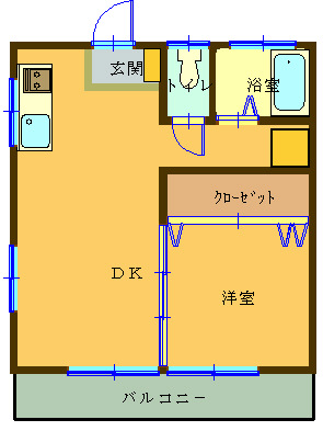 コーポ桜ヶ丘の間取り