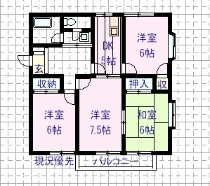 グリーンビレッジ川中島N棟の間取り