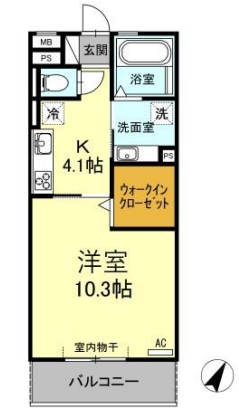 名鉄名古屋本線 一ツ木駅 徒歩4分 3階建 築10年の間取り写真