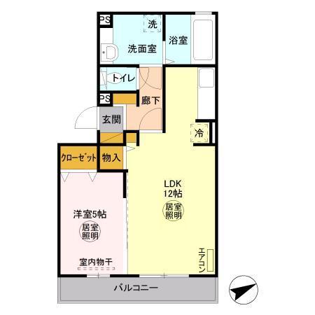 セジュールオッツ東下沢の間取り