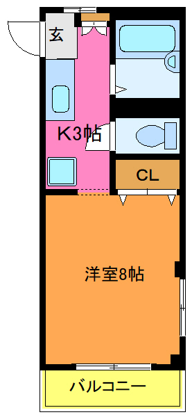 墨田区東駒形のマンションの間取り