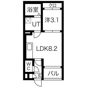 REGALEST道徳の間取り