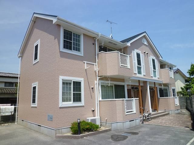 大牟田市姫島町のアパートの建物外観