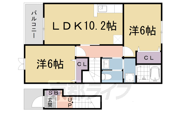 【アルモニー・比叡の間取り】