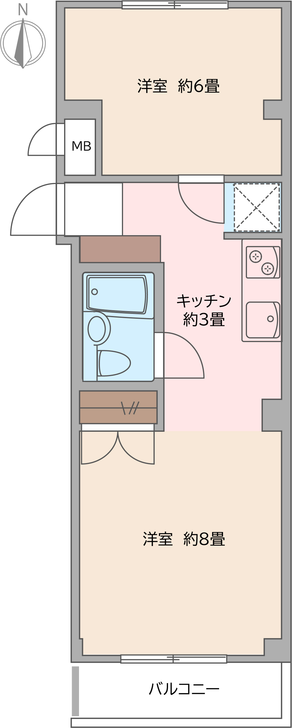 ヒトミハイムの間取り