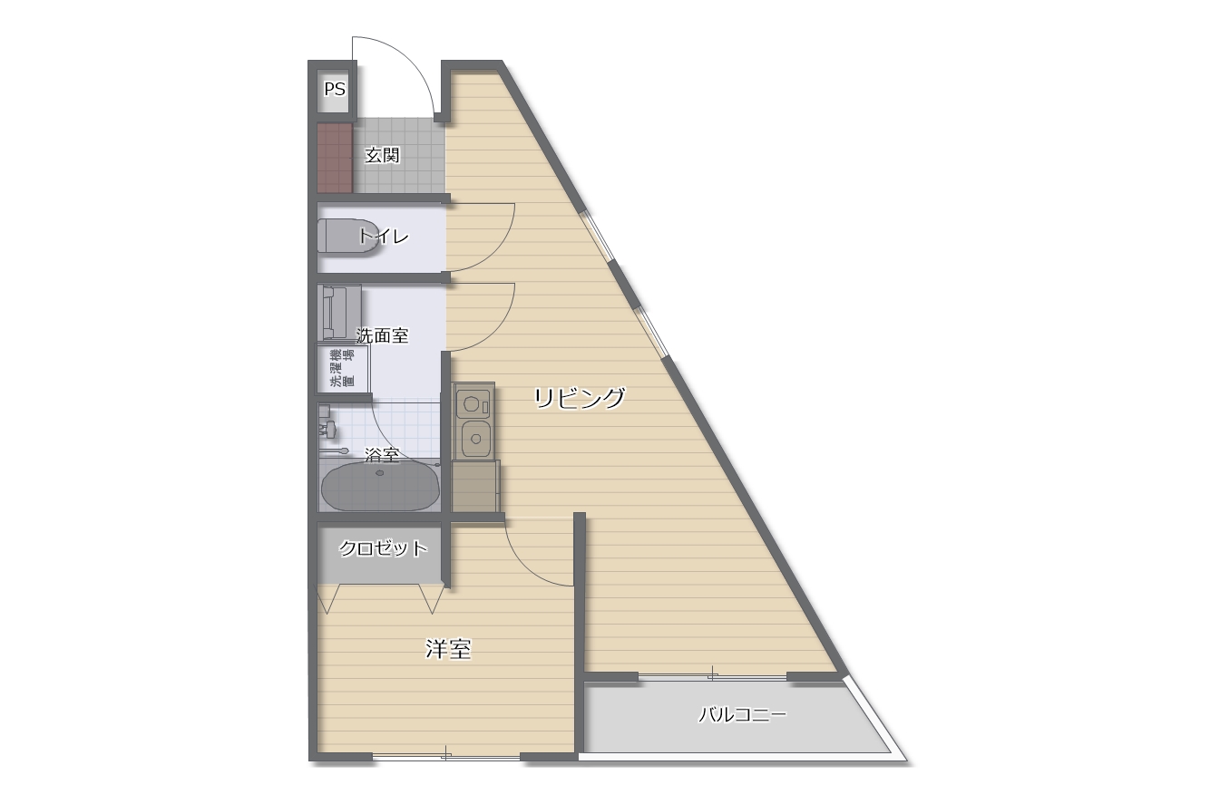 笹本マンションの間取り