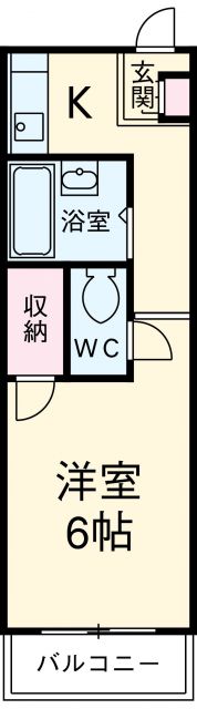 名古屋市瑞穂区亀城町のマンションの間取り