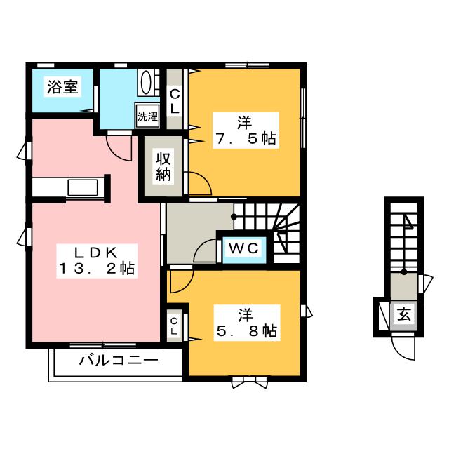 ジュネス丸の内　Ａ棟の間取り