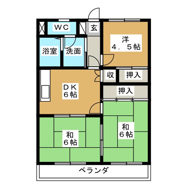 グランドハイツ森山の間取り