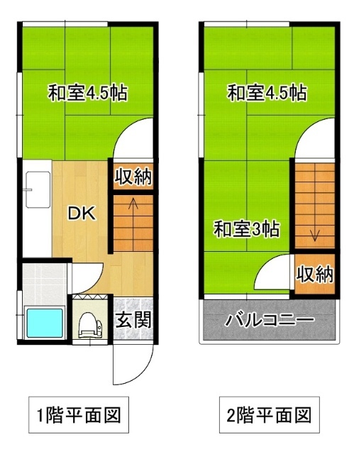 ペディーコート川西小花の間取り