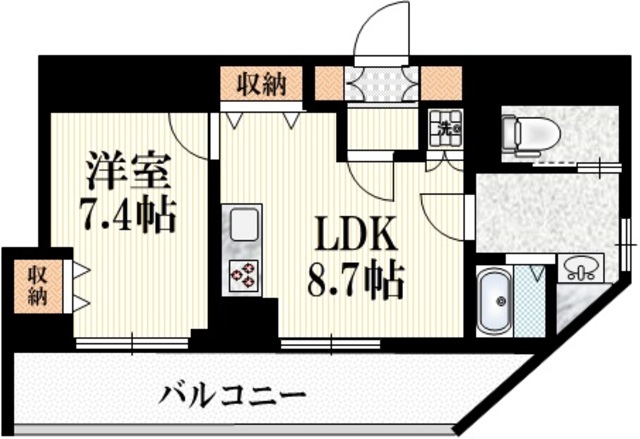 杉並区今川のマンションの間取り