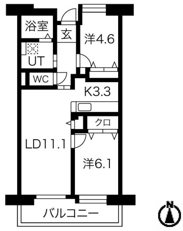 【アクティ目黒駅前1号棟の間取り】