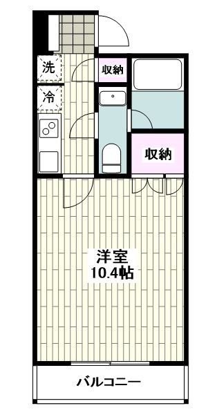 【小田原市栄町のマンションの間取り】