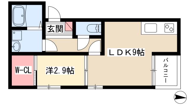 RegalestA.K.II16名城公園の間取り